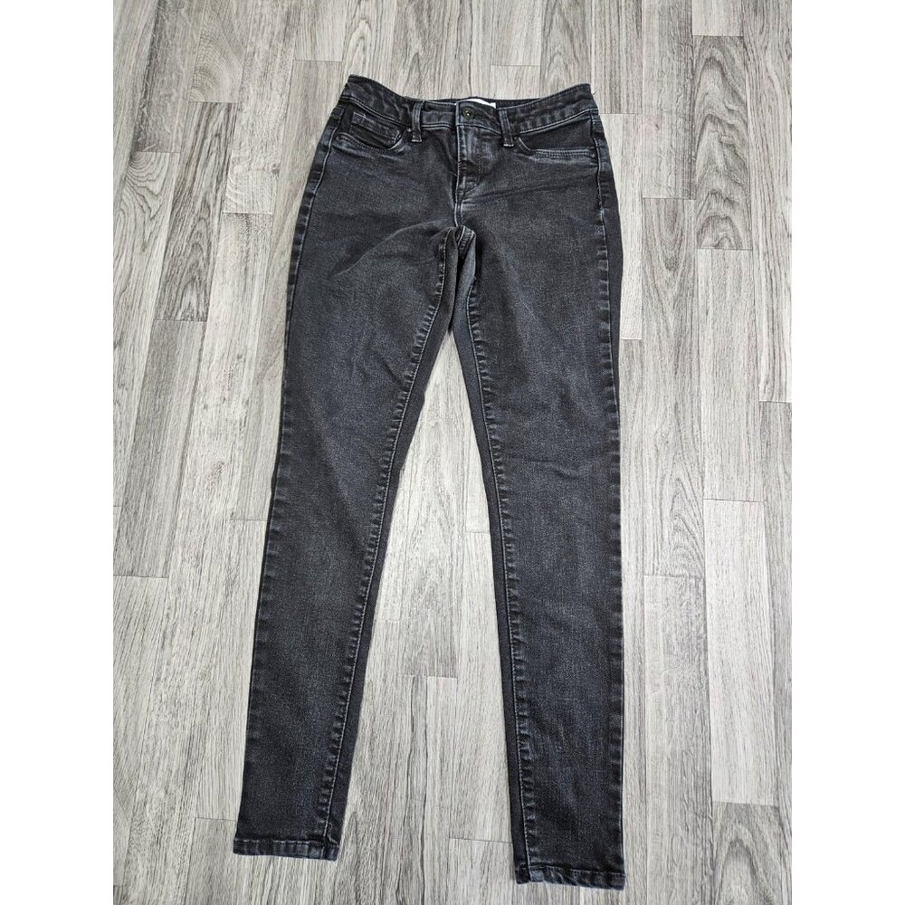 (3/$35) Jessica Simpson Jeans Womens 26 Black Kiss Me Super Skinny Stretch Denim